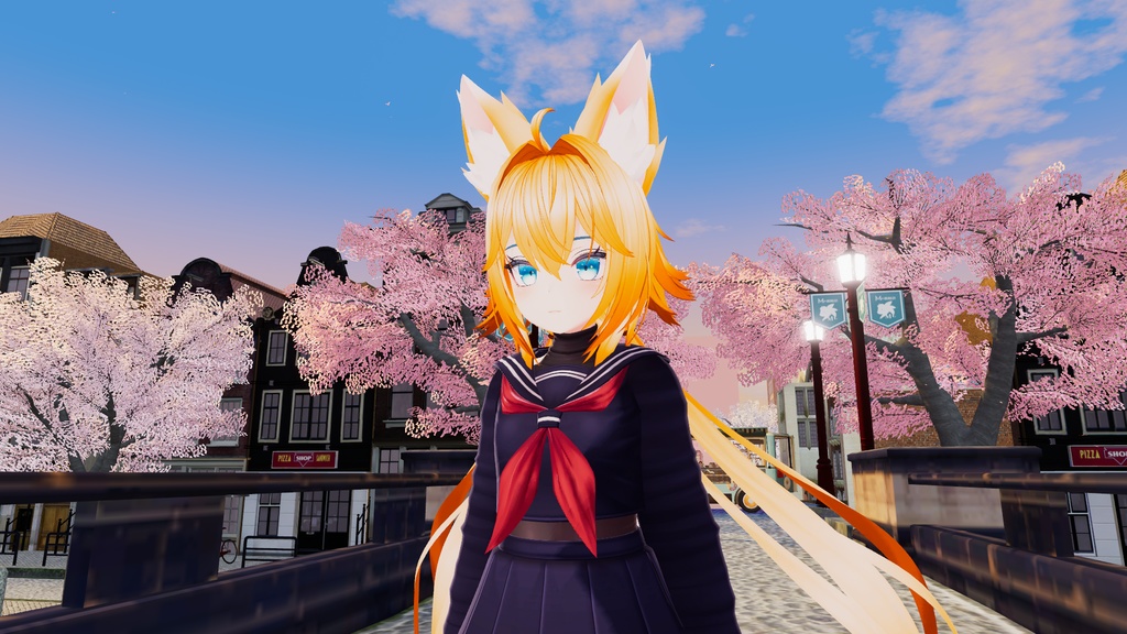 Rindo 竜胆 Hair Orange Hues Textures