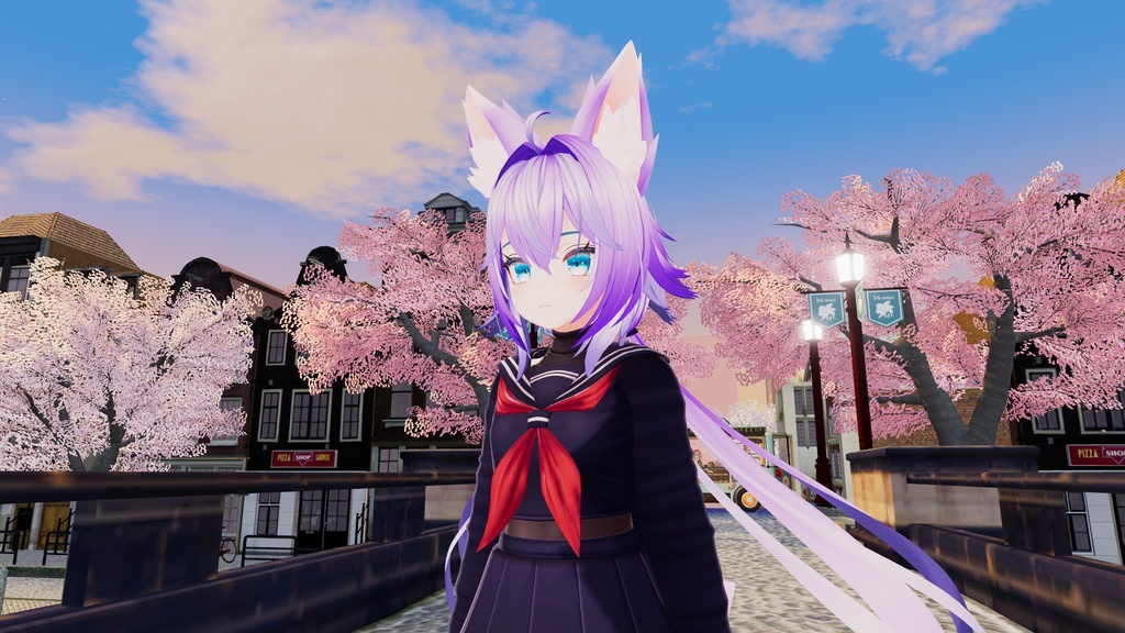 Rindo 竜胆 Hair Violet Hues Texture