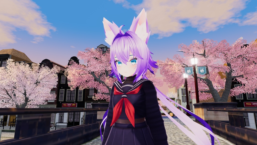 Rindo 竜胆 Hair Violet Hues Texture