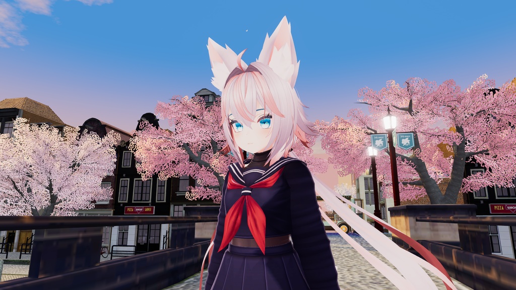 Rindo 竜胆 Hair Pale Lilac Red Textures