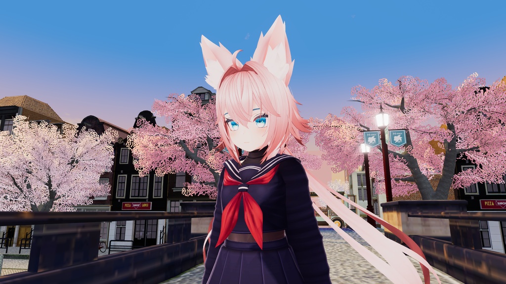 Rindo 竜胆 Hair Pale Lilac Red Textures