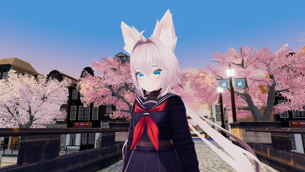 Rindo 竜胆 Hair Pale Lilac Red Textures