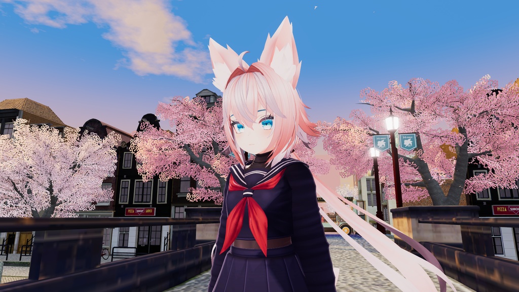 Rindo 竜胆 Hair Pale Lilac Red Textures