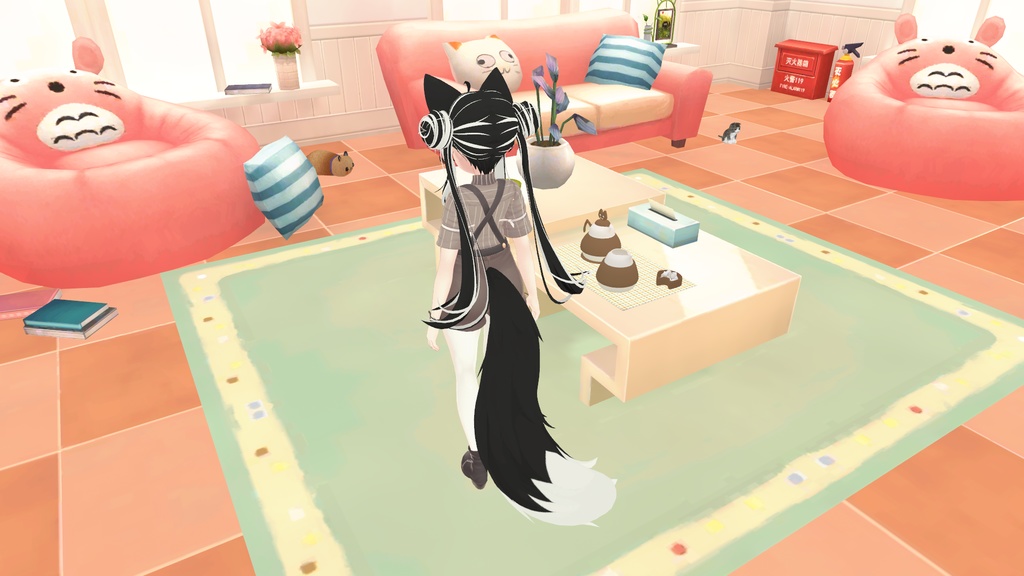 Manuka マヌカ Hair Black White Texture Version 2