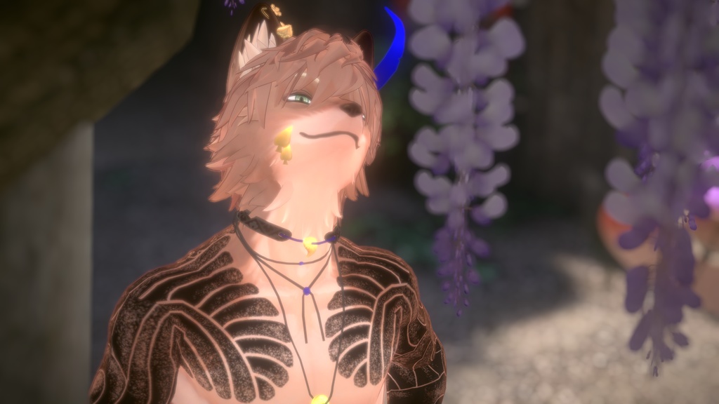 Velno向け和彫り風タトゥーテクスチャ素材