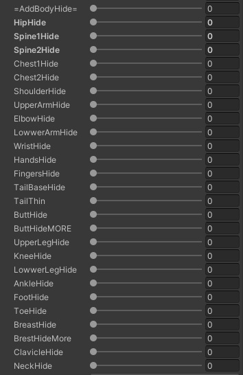 Lehnerちゃんの身体を絞る追加シェイプキー