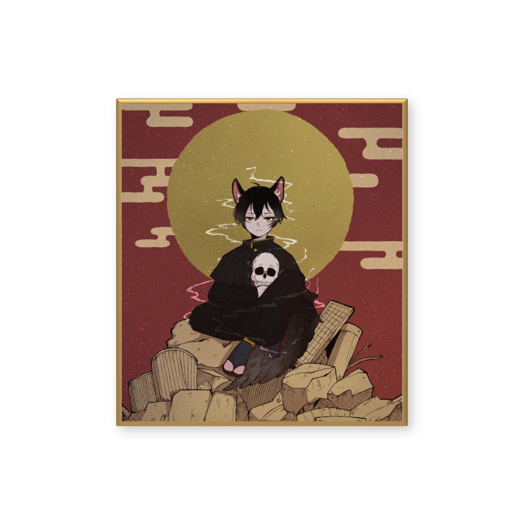 骸の玉座 ミニ色紙