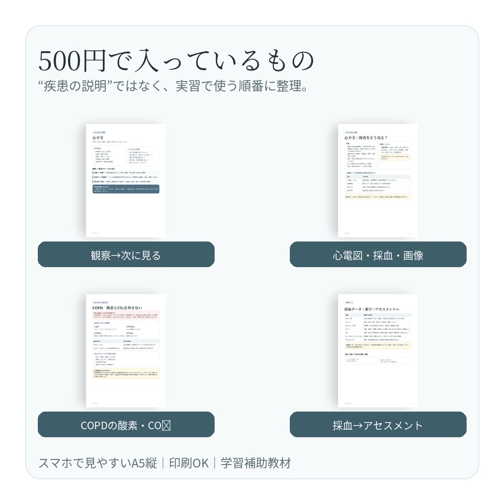 看護実習クイックガイド|よくある疾患・状態8選