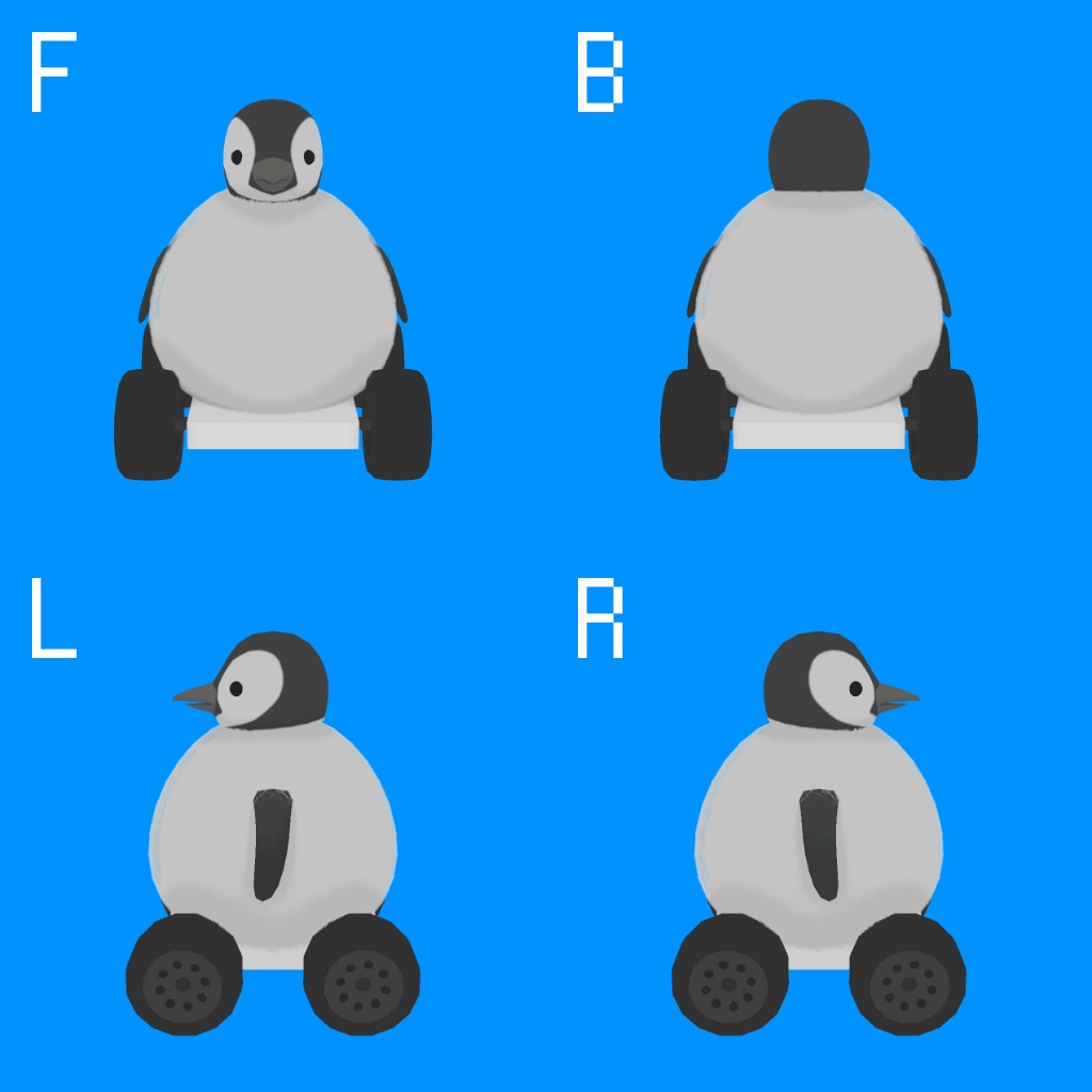 【オリジナル3Dモデル】ラジコンペンギン