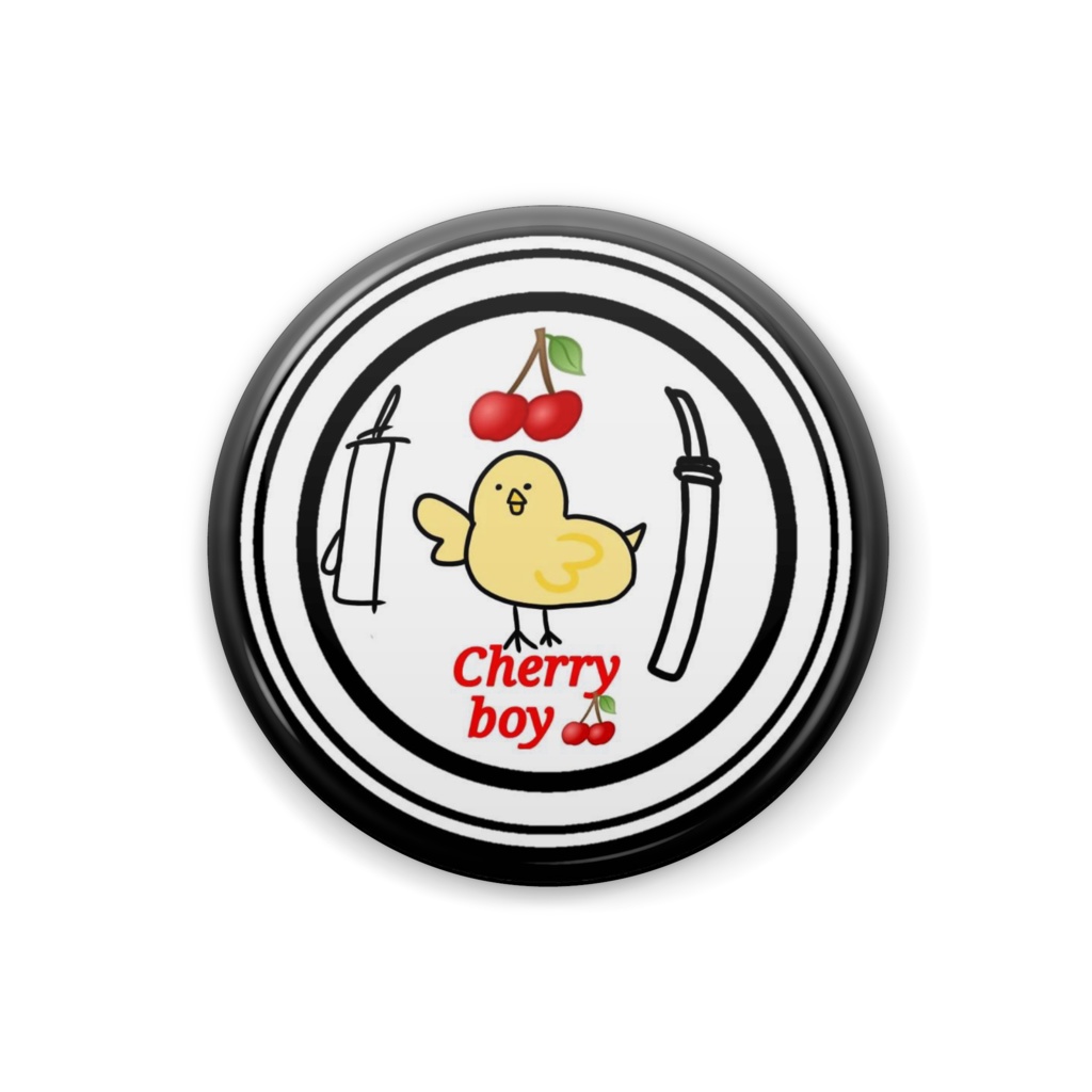 チェリーボーイ缶バッチ