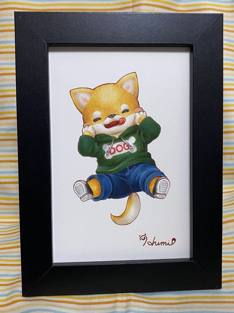 【原画】柴犬 パーカー