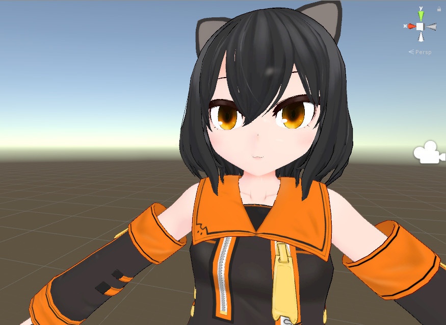 VRchatオリジナル3Dモデル"クロ"