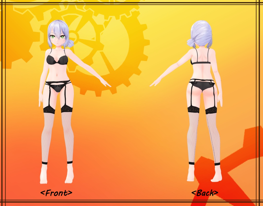 VRchatオリジナル3Dモデル"Helena"