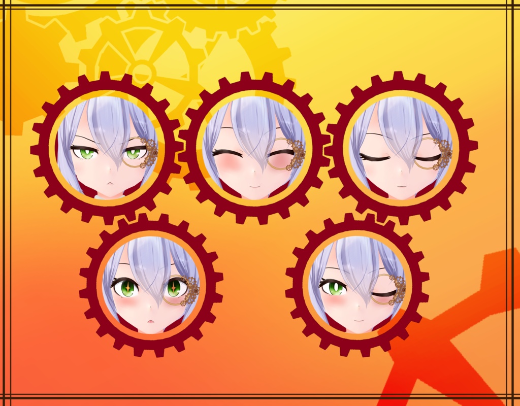 VRchatオリジナル3Dモデル"Helena"