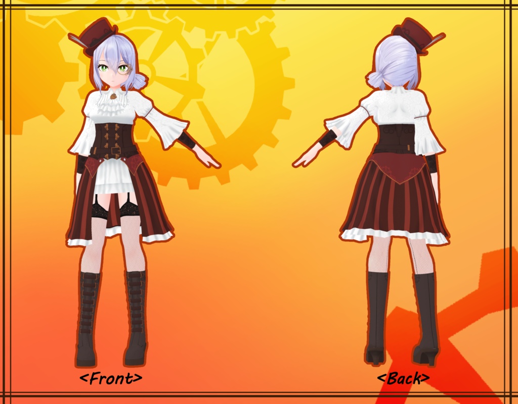 VRchatオリジナル3Dモデル"Helena"