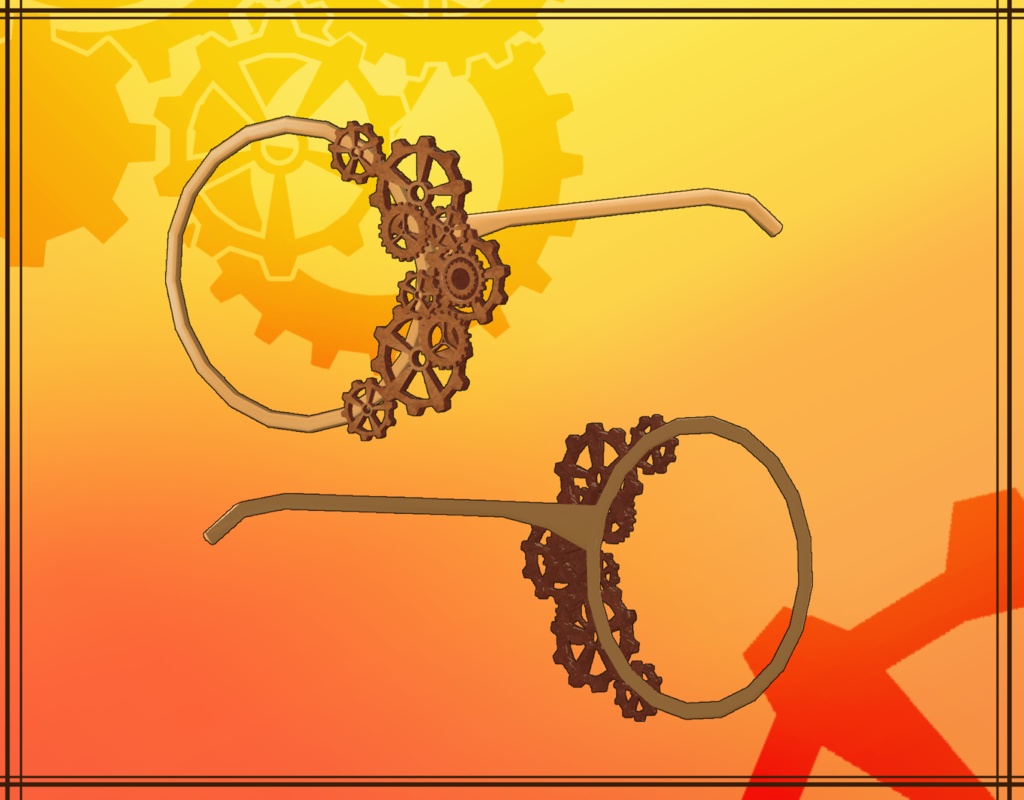 VRchat用アクセサリー"歯車モノクル"