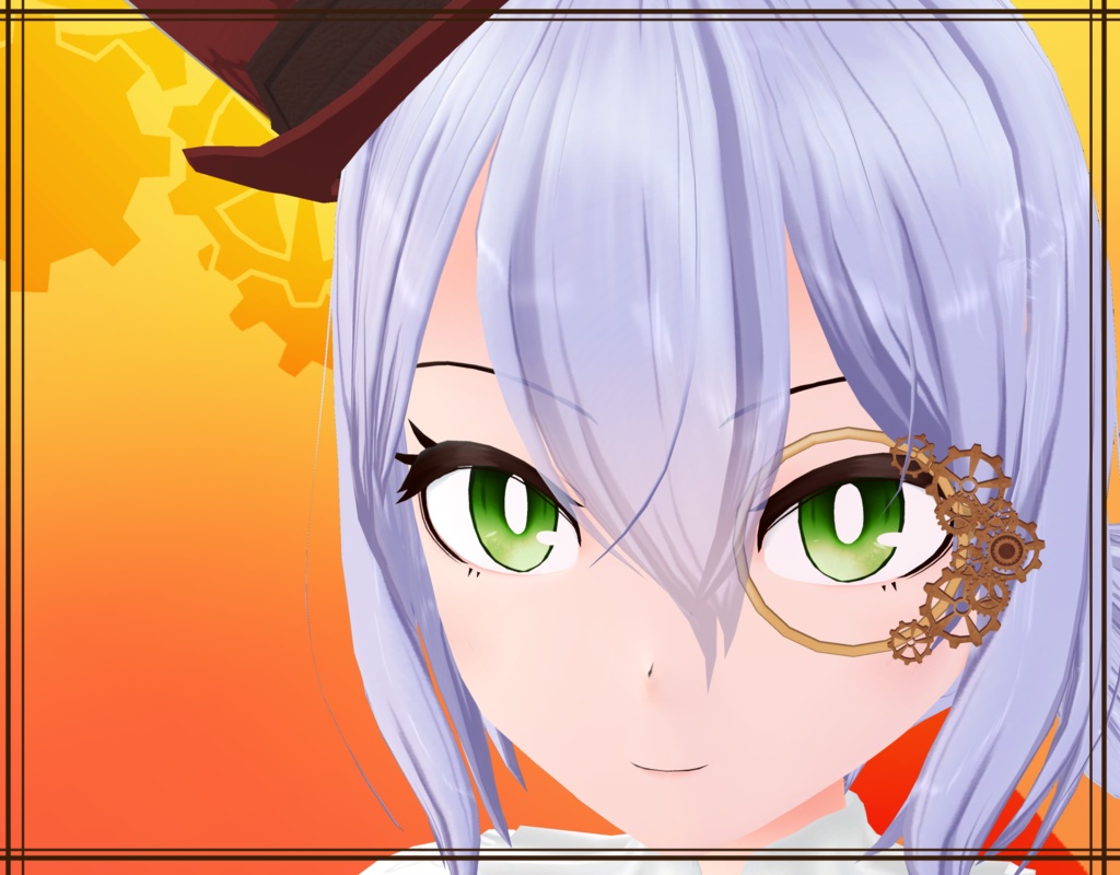 VRchat用アクセサリー"歯車モノクル"