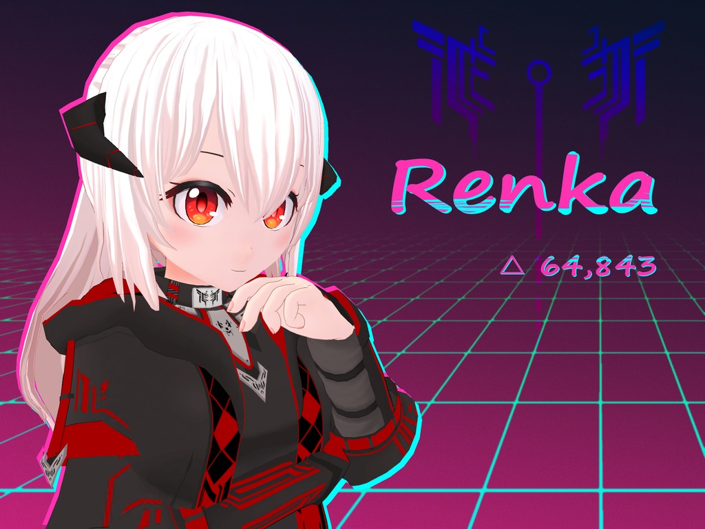VRchatオリジナル3Dモデル"Renka"1.20ver