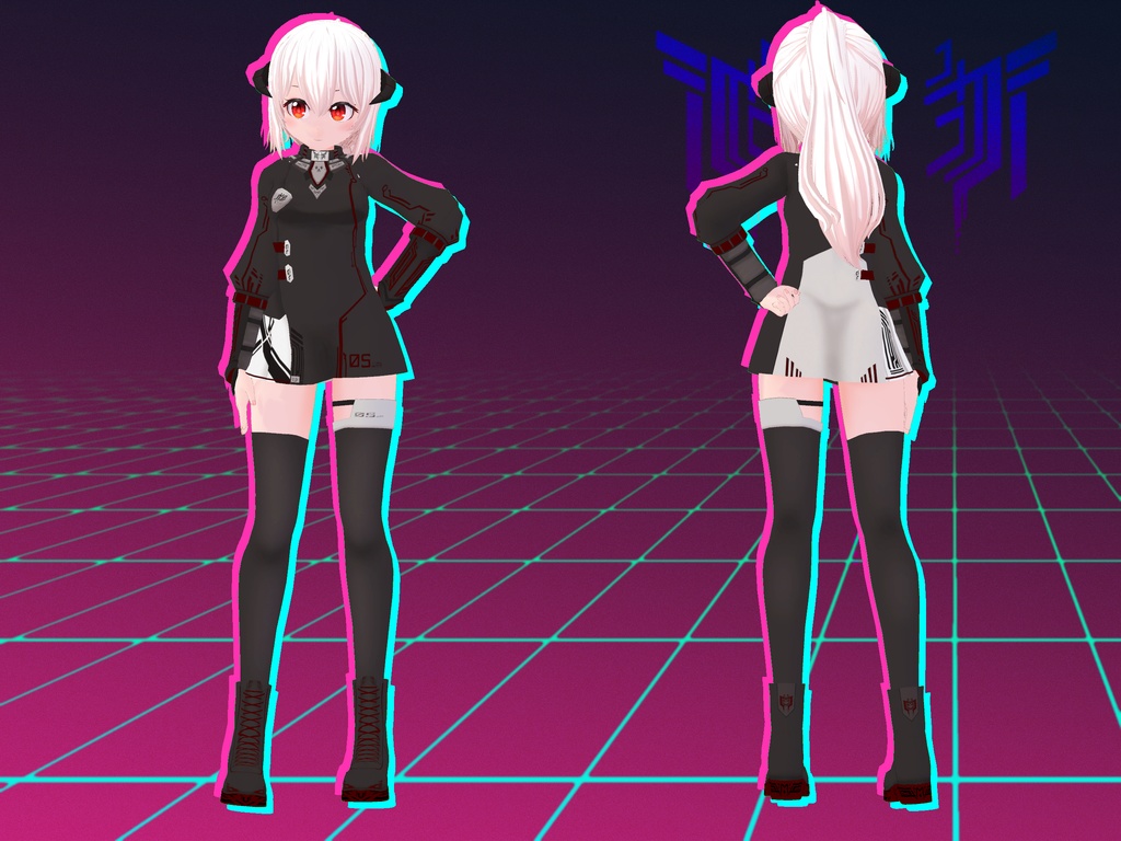 VRchatオリジナル3Dモデル"Renka"1.20ver