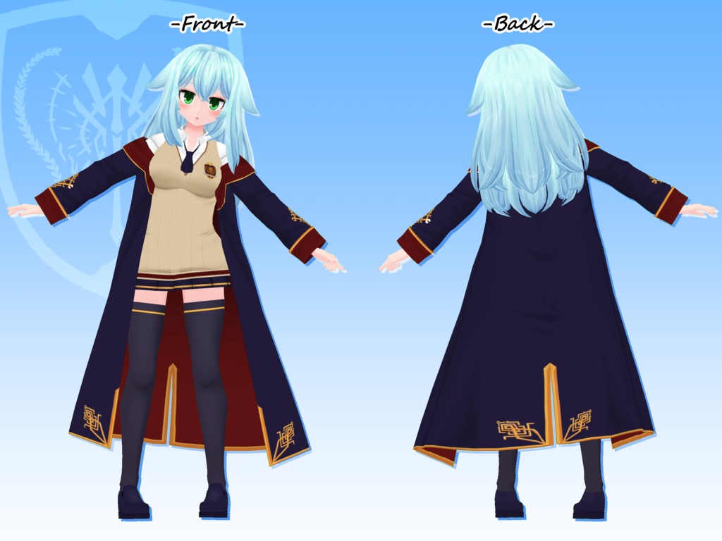 VRCオリジナル3Dモデル"Mari"1.03ver