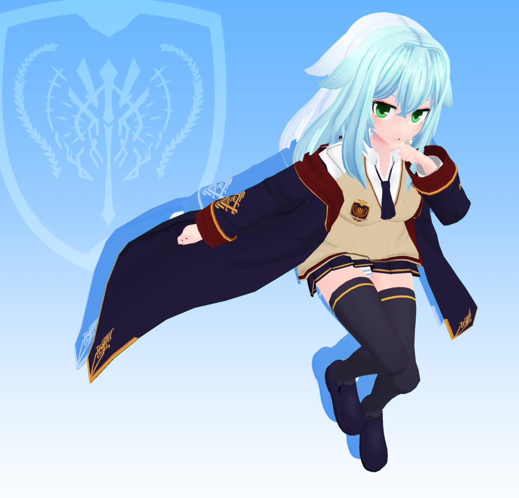 VRCオリジナル3Dモデル"Mari"1.03ver