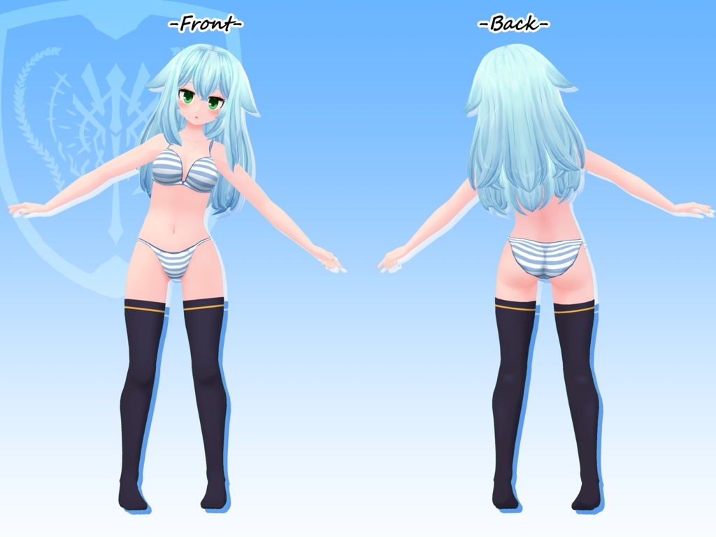 VRCオリジナル3Dモデル"Mari"1.03ver