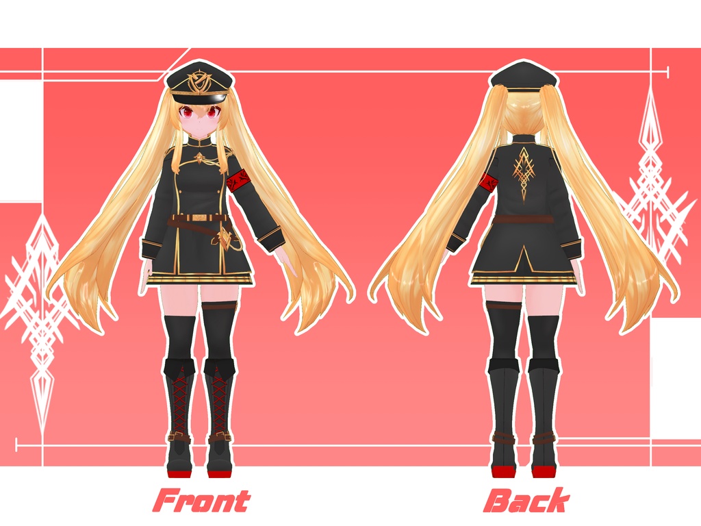 VRCオリジナル3Dモデル"Visha"2.0ver