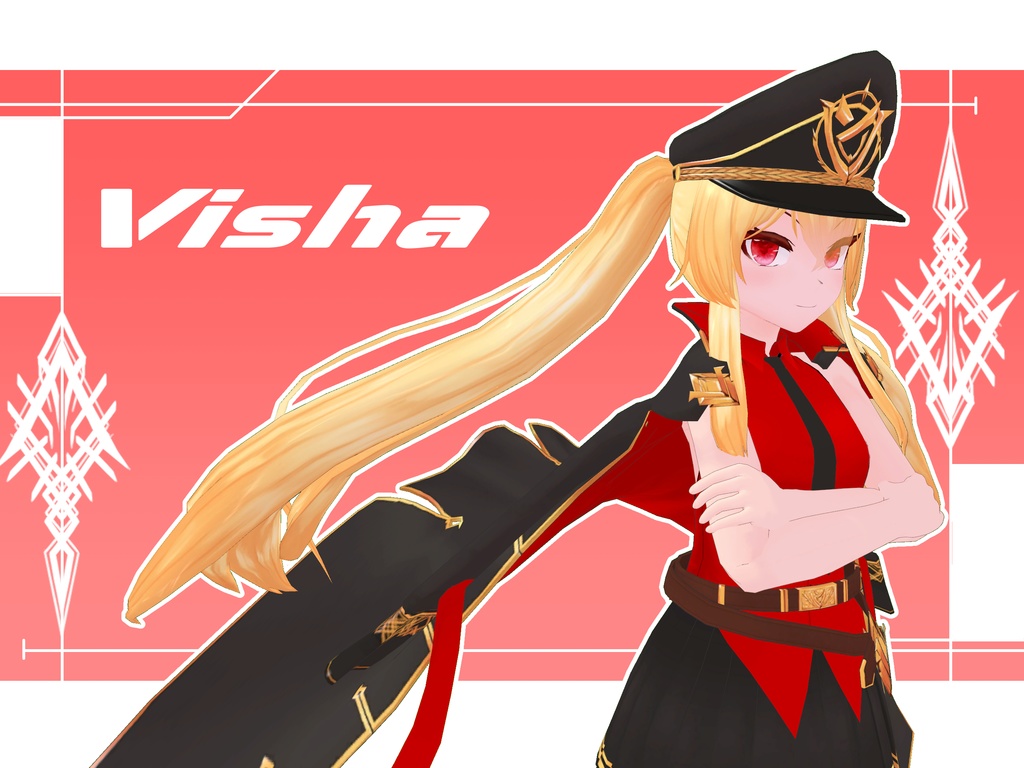 VRCオリジナル3Dモデル"Visha"2.0ver