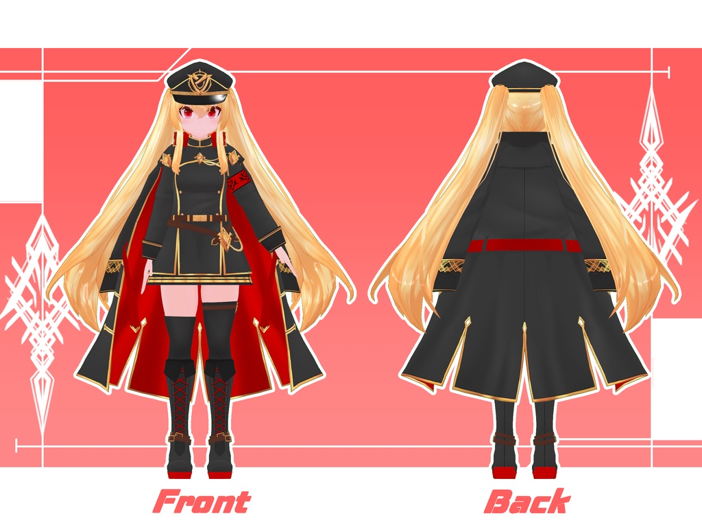 VRCオリジナル3Dモデル"Visha"2.0ver