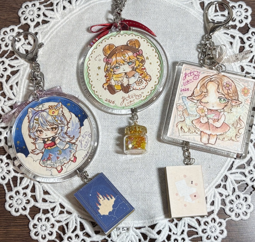 リバーシブルハメパチ原画キーホルダー
