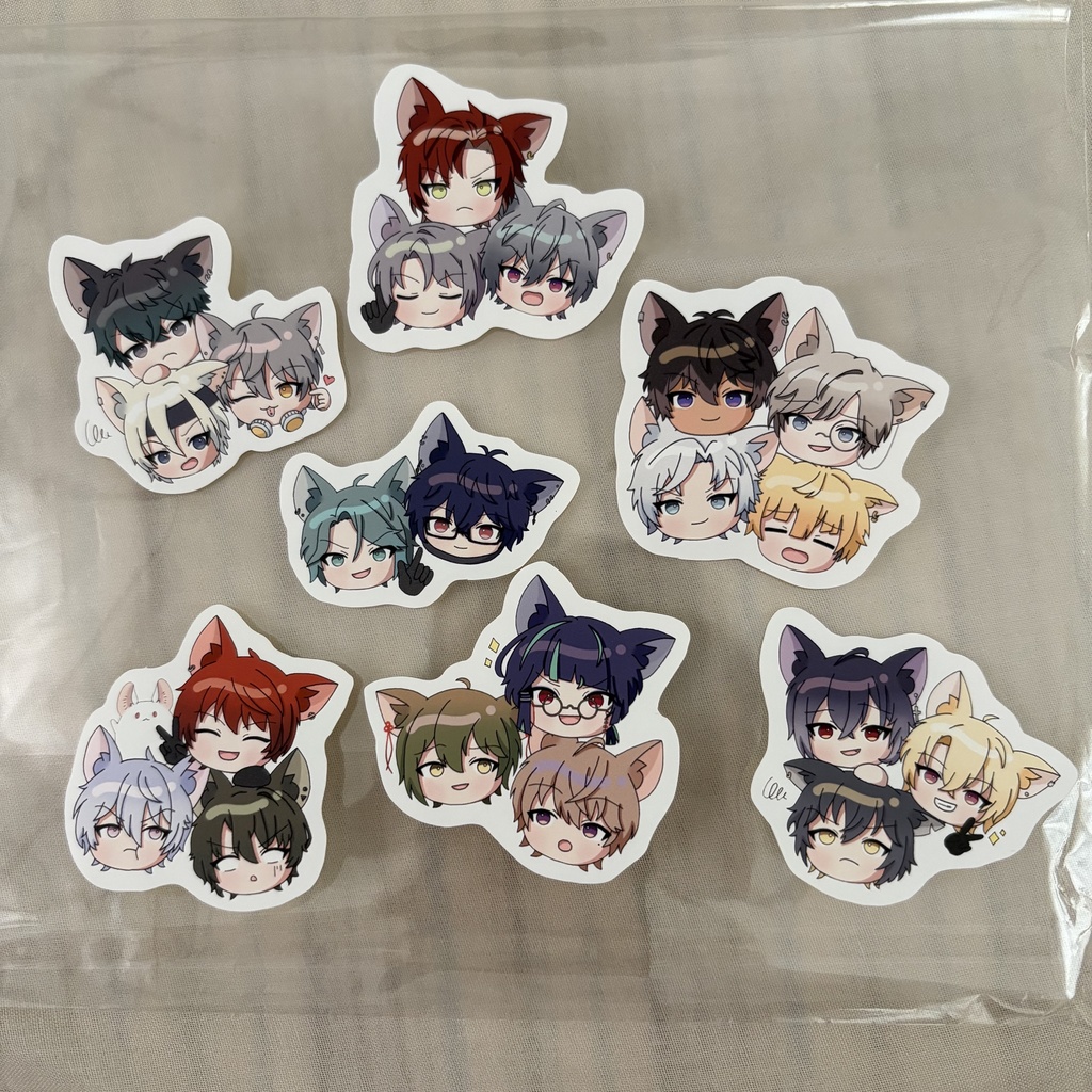 ダイカットステッカー 全7種