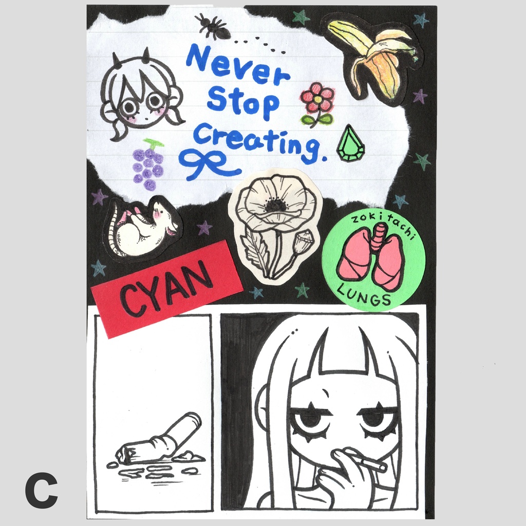 【原画】コラージュ作品全4種