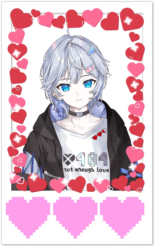 あふおもチェキてぇてぇ素材/あふおも/チェキ/てぇてぇ/Vtuber/Vliver/ヘッダー