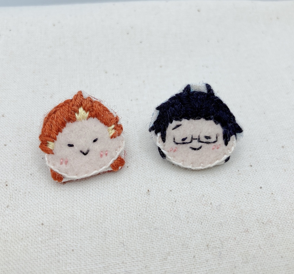 刺繍ピンバッジ(神速一魂)