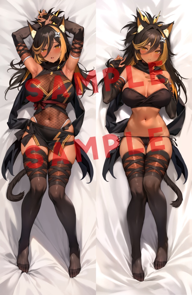 【予約販売】猫小夜くろえ 抱き枕カバー 【締切2025年1月4日】【発送予定2月下旬頃】