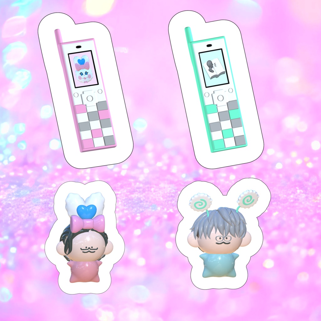 【非公式】えりぶりギラギラステッカーセット