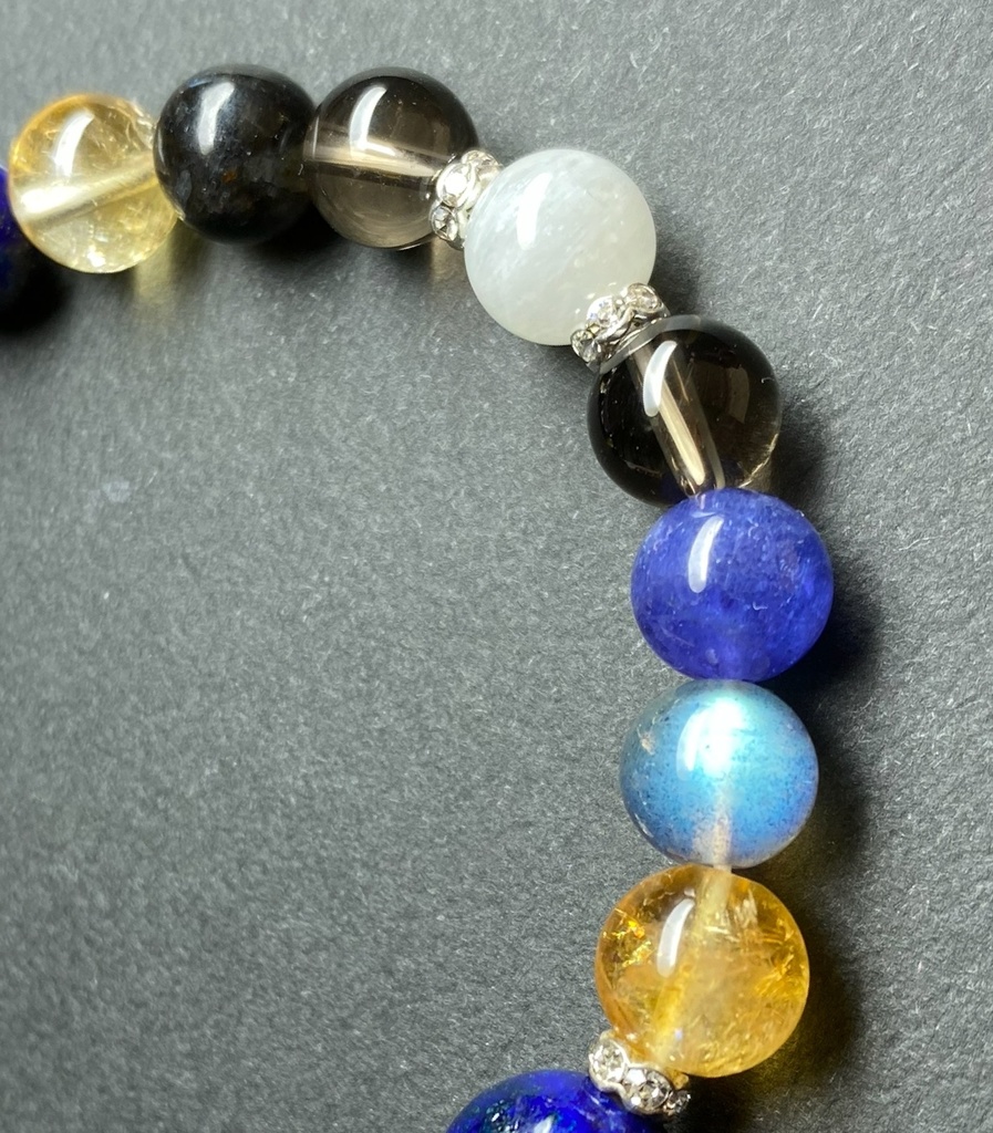 【003】三日月宗近イメージ 天然石ブレスレット