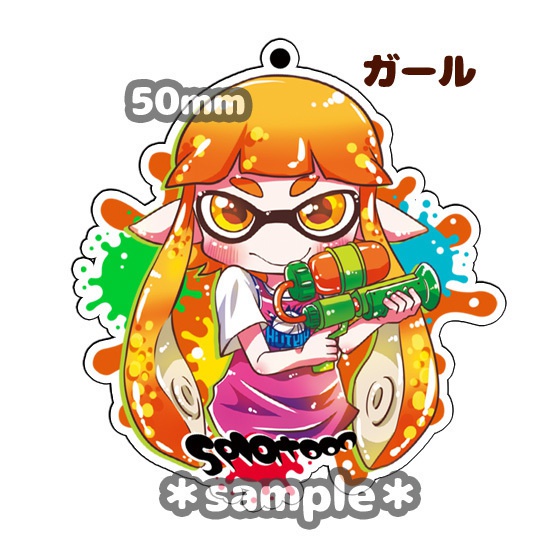 再販 スプラトゥーンアクリルストラップ Whitesoda Inbooth Booth