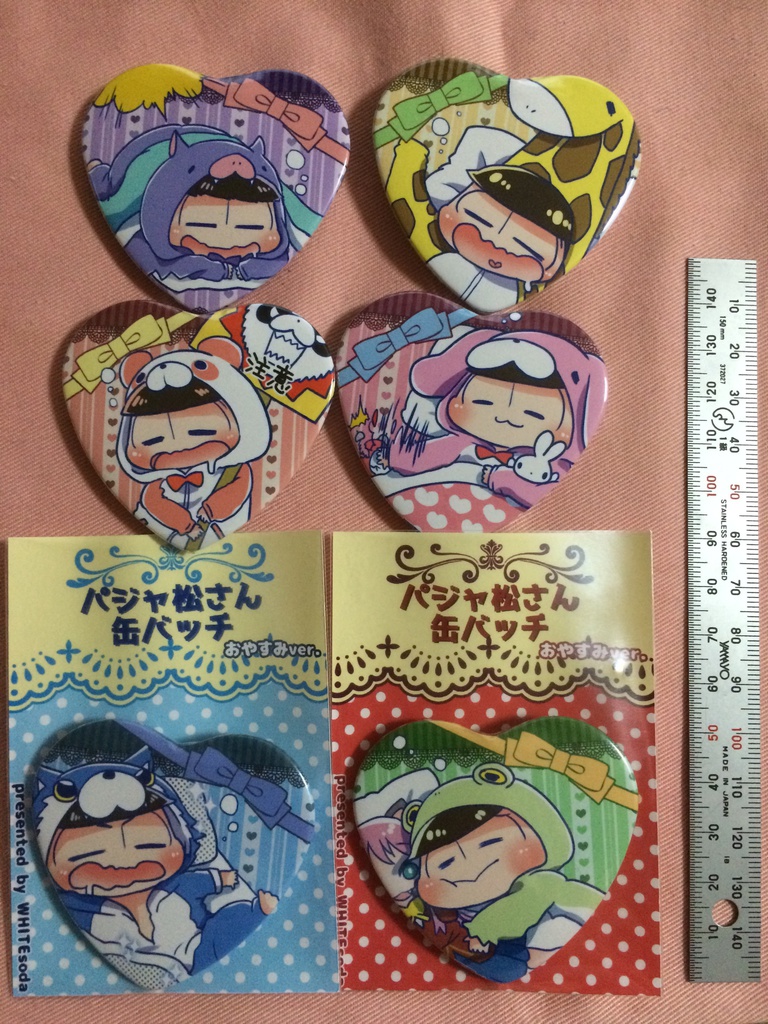 パジャ松さんハート缶バッチ