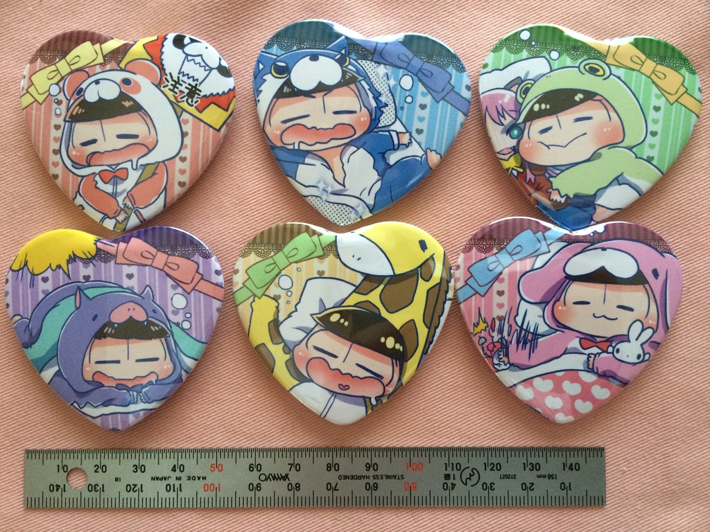 パジャ松さんハート缶バッチ