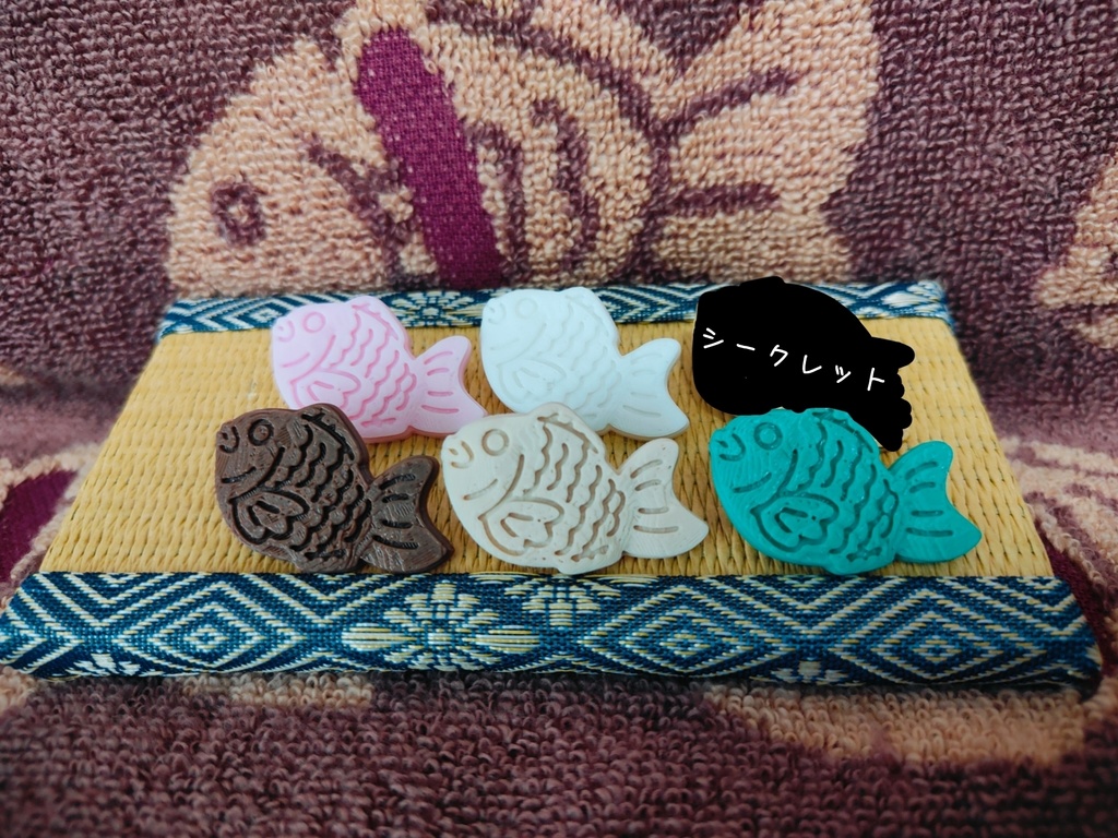 心が和む。りったい焼きピンバッジ（ランダム）【全6種】（シークレットあり）