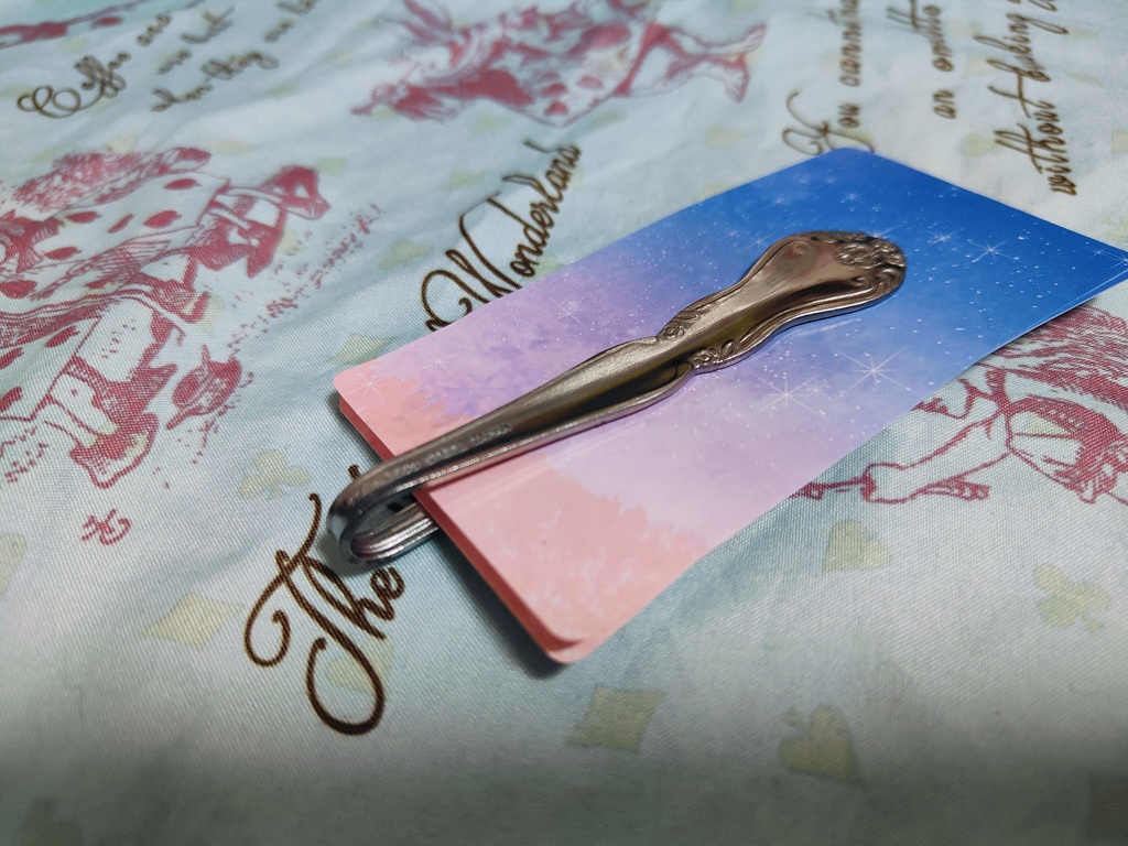 スタイリッシュな💫リメイクフォークマネークリップ