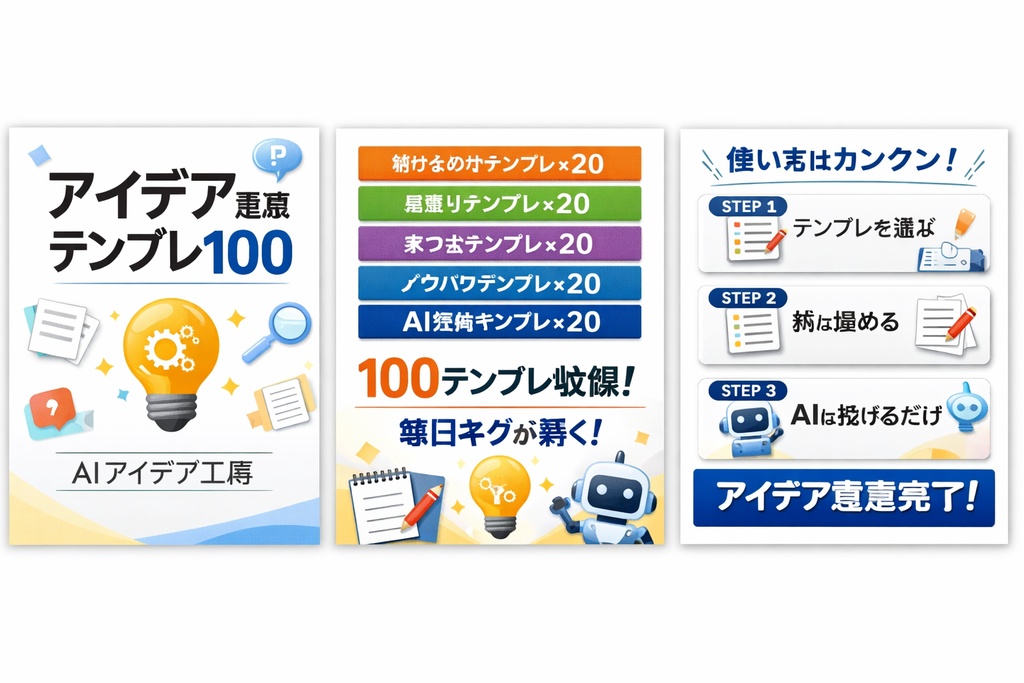 📘 アイデア量産テンプレ100（AIアイデア工房）
