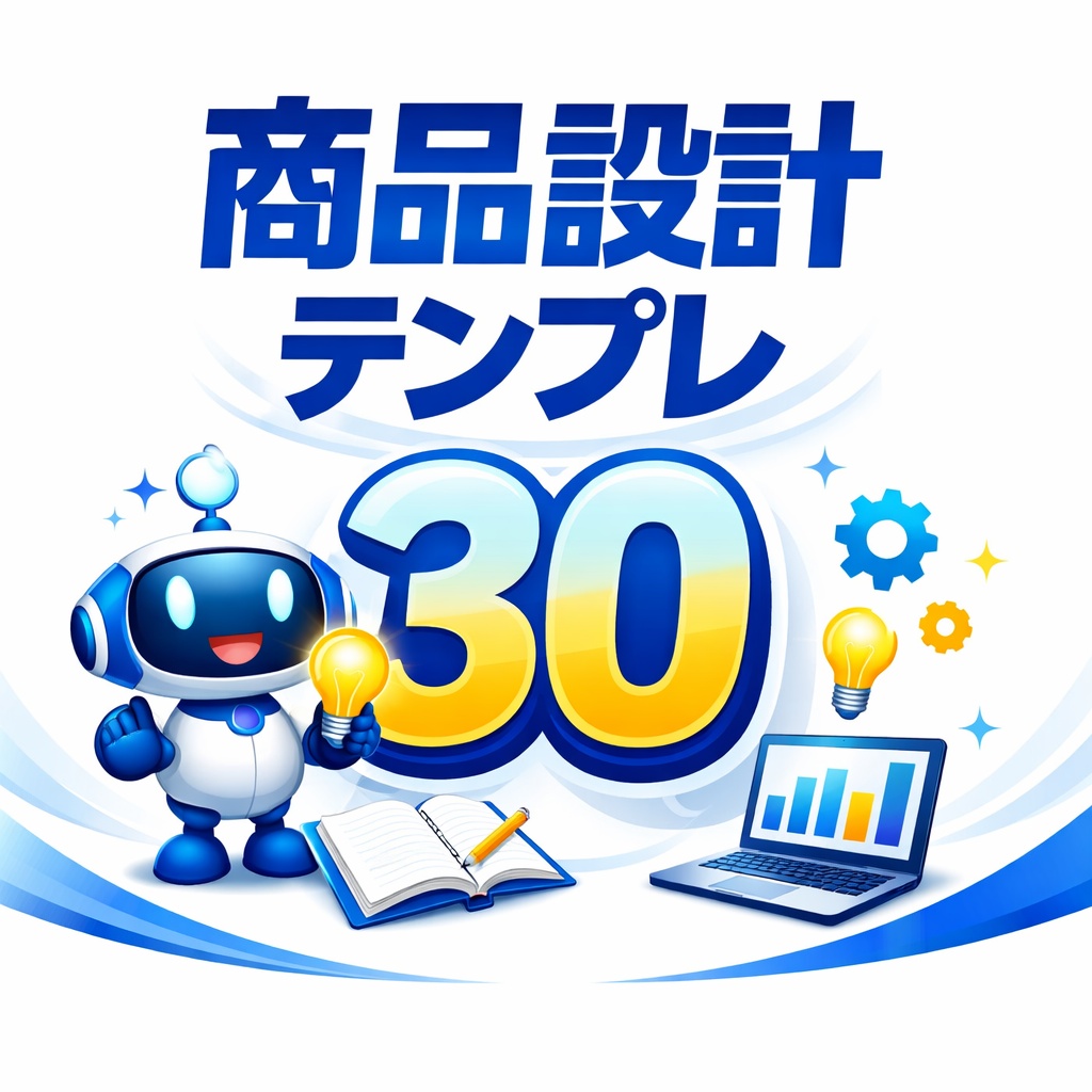 商品設計テンプレ30（PDF）｜AIアイデア工房式