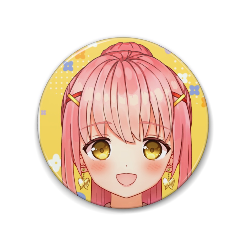 長月桂花のアイコン缶バッチ