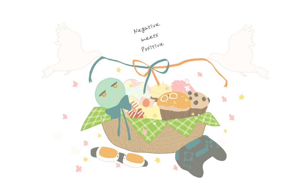 ネガポジキャンバスフラットポーチ