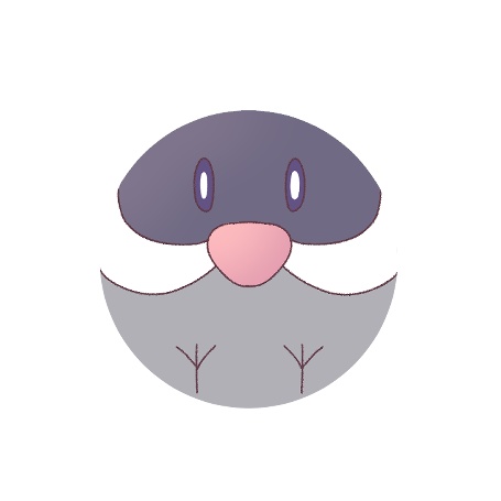 文鳥缶バッジ(桜文鳥)