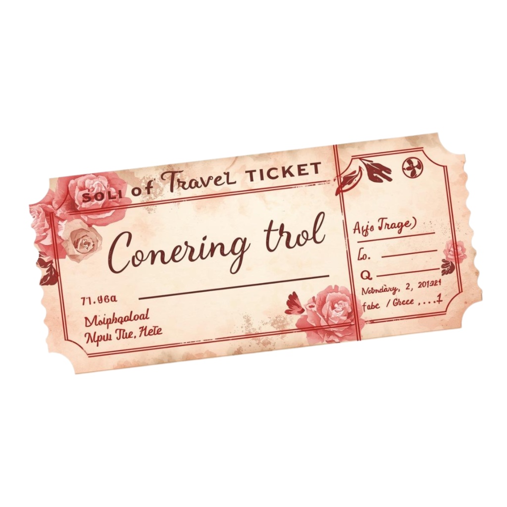 【ピンク旅行シリーズ】水彩アンティーク風クリップアート10点セット|PNG背景透過