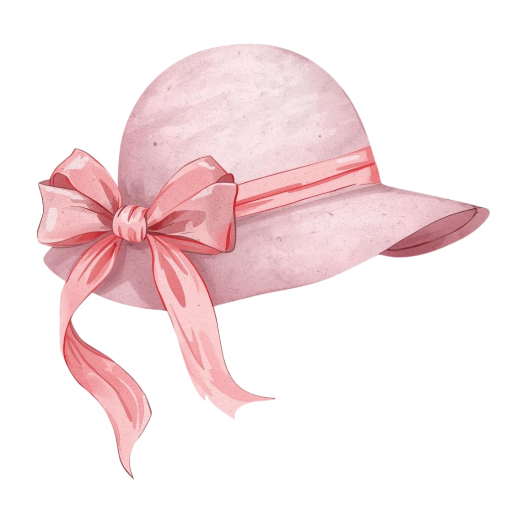 【ピンク旅行シリーズ】水彩アンティーク風クリップアート10点セット|PNG背景透過