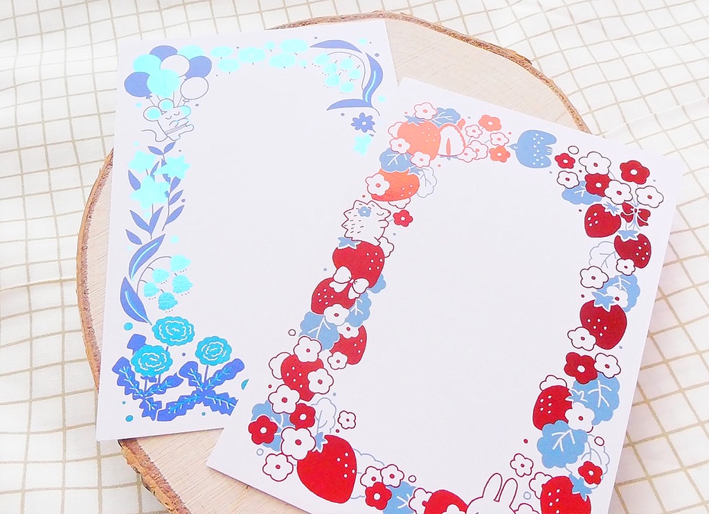 箔押しポストカード│foil stamping Postcard【2点セット】